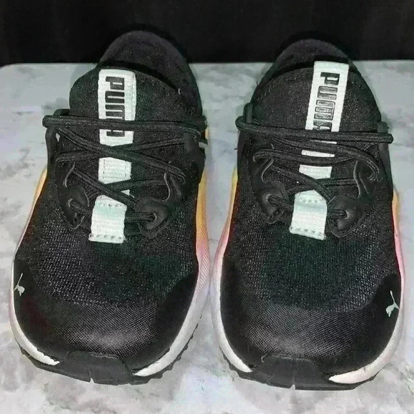 PUMA
Kid's Pacer Future Rainbow Sneaker (Toddler) - Black Green - Picture 3 of 5